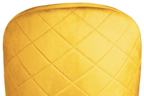 Krzesło tapicerowane GLORIA MUSTARD VELVET OUTLET