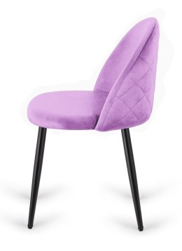 Krzesło tapicerowane GLORIA VIOLET VELVET OUTLET