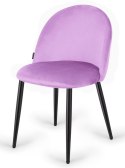 Krzesło tapicerowane GLORIA VIOLET VELVET OUTLET