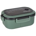 Lunch box śniadaniówka pudełko śniadaniowe z przegródkami dzielone 1200ml zielone