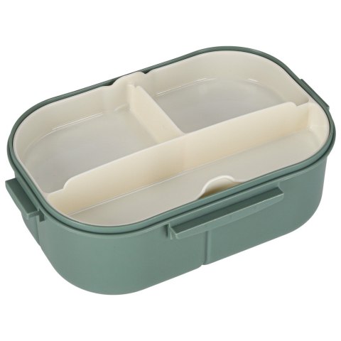 Lunch box śniadaniówka pudełko śniadaniowe z przegródkami dzielone 1200ml zielone
