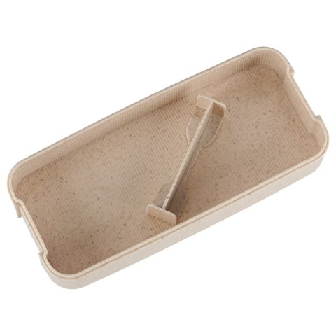 Lunch box śniadaniówka pudełko śniadaniowe z przegródkami dzielone 750ml beżowe
