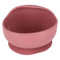 Naczynia silikonowe dla dzieci niemowląt krab zestaw 9 elementów ciemny róż