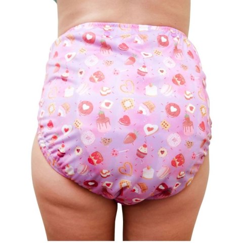 Pielucha wielorazowa dla dorosłych z wkładem - SŁODYCZE