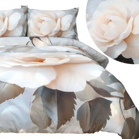 Pościel satyna bawełniana 12413/140x200+1posz.70x80 SATYNLOVE PREMIUM