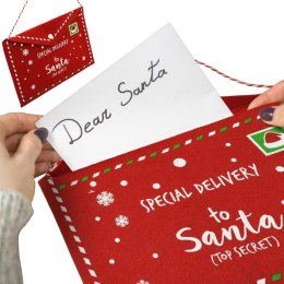 KOPERTA ŚWIĄTECZNA LIST DO ŚWIĘTEGO MIKOŁAJA FILCOWA 38x30CM SPECJAL DELIVERY