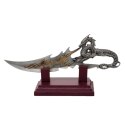 Sztylet dekoracyjny smok na podstawie 34 cm - fantasy - stal nierdzewna - SW-185