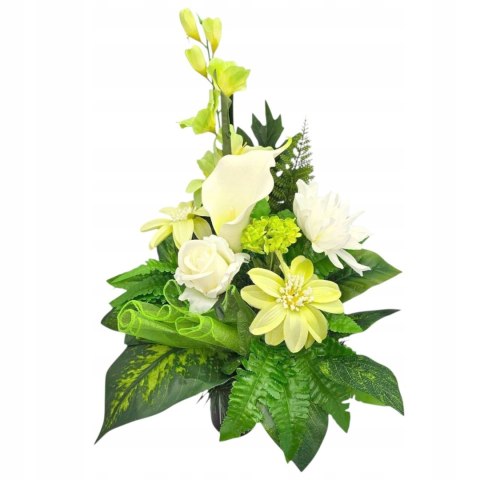 KPL. STROIK BUKIET NA CMENTARZ SZTUCZNE KWIATY NA GRÓB KOMPOZYCJA KWIATOWA