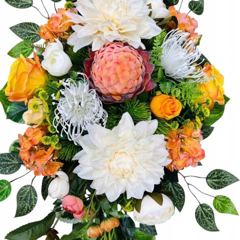 KPL. STROIK BUKIET NA CMENTARZ SZTUCZNE KWIATY NA GRÓB KOMPOZYCJA KWIATOWA