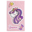 Ręcznik przedszkolny dla dziecka 30x50 Jednorożec jasny róż