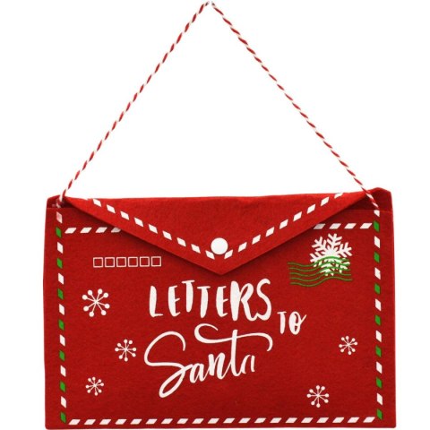 KOPERTA ŚWIĄTECZNA LIST DO ŚWIĘTEGO MIKOŁAJA FILCOWA 38x30CM LETTERS SANTA