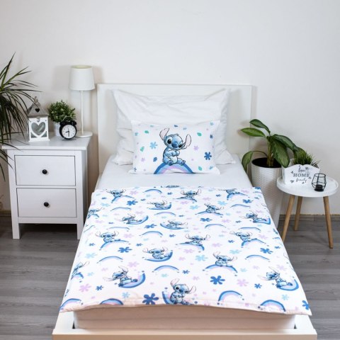 Pościel bawełna 100x135 + 40x60 Lilo i Stitch tęcza