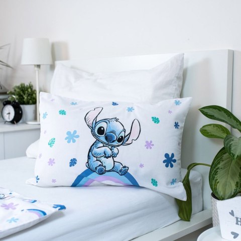Pościel bawełna 100x135 + 40x60 Lilo i Stitch tęcza