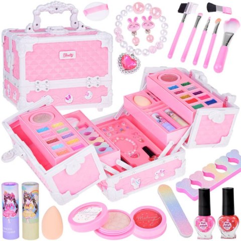 Duży zestaw do makijażu kuferek kosmetyki makeup dla dziewczynki ZA5177