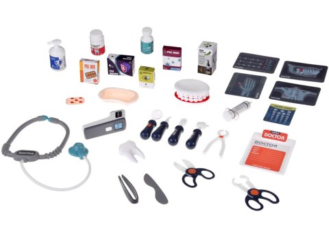 Interaktywny WÓZEK LEKARSKI Zestaw do zabawy w lekarza i dentystę ZA5874