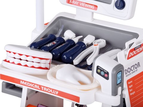 Interaktywny WÓZEK LEKARSKI Zestaw do zabawy w lekarza i dentystę ZA5874