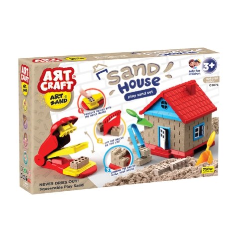 Zestaw z piaskiem kinetycznym Artcraft - Domek