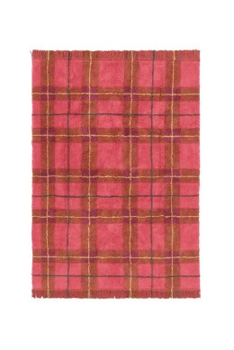Dywan Tartan 140×190 cm - Vintage Red Wouf Wouf, Lorena Canals