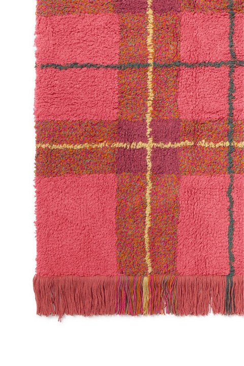 Dywan Tartan 140×190 cm - Vintage Red Wouf Wouf, Lorena Canals