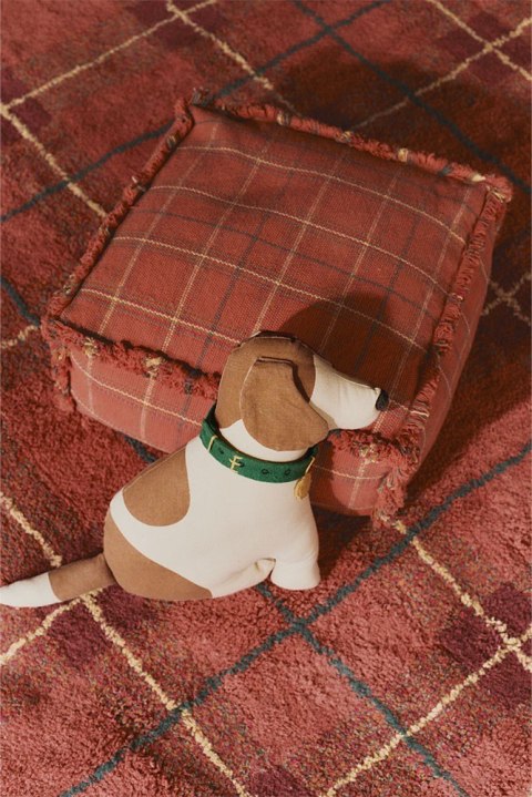 Dywan Tartan 140×190 cm - Vintage Red Wouf Wouf, Lorena Canals