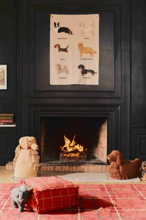 Dywan Tartan 140×190 cm - Vintage Red Wouf Wouf, Lorena Canals