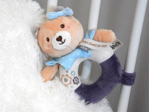 Pierwsza pluszowa grzechotka dla niemowląt 0+ misiu dla noworodka ZA5877