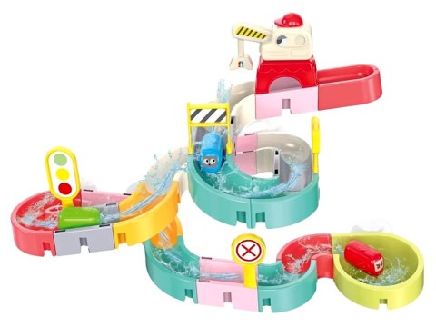 Zabawka do kąpieli zjeżdżalnia tor dla autek do wody 37ele ZA5926