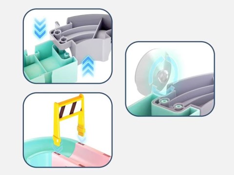 Zabawka do kąpieli zjeżdżalnia tor dla autek do wody 37ele ZA5926