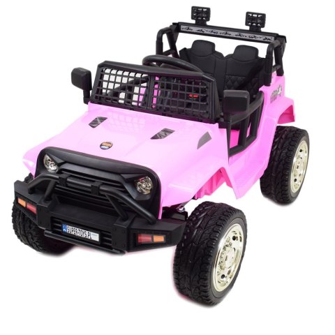 JEEP NA AKUMULATOR "JK OFF ROAD", MIĘKKIE KOŁA, MIĘKKIE SIEDZENIE/LL555