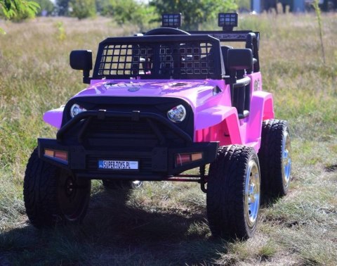 JEEP NA AKUMULATOR "JK OFF ROAD", MIĘKKIE KOŁA, MIĘKKIE SIEDZENIE/LL555