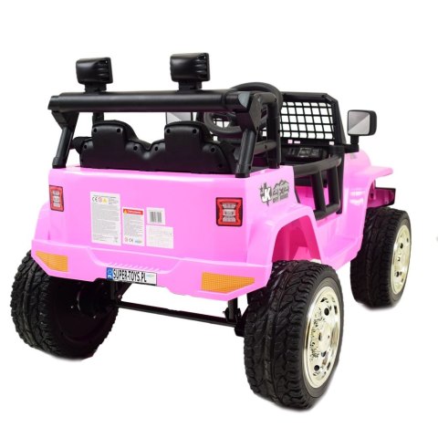 JEEP NA AKUMULATOR "JK OFF ROAD", MIĘKKIE KOŁA, MIĘKKIE SIEDZENIE/LL555