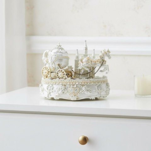 Pozytywka Bryczka Ślubna Dekoracja Prezent dla Nowożeńców - 14279