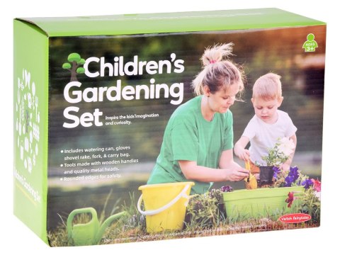 Zestaw małego ogrodnika: narzędzia ogrodnicze + komplet w kaktusy ZA5920