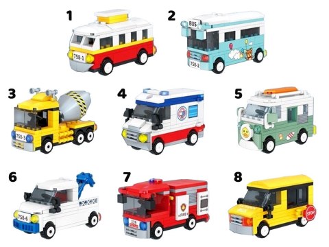 Klocki konstrukcyjne CITY VEHICLE - modele z serii: pojazdy miejskie ZA5854
