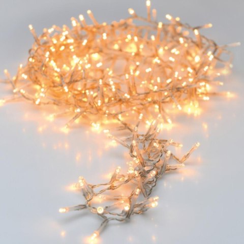 LAMPKI CHOINKOWE ŁAŃCUCH ŚWIETLNY 480 LED CIEPŁY BIAŁY PRZEŹROCZYSTY PRZEWÓD