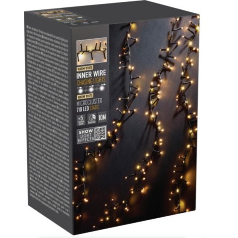 LAMPKI CHOINKOWE ŁAŃCUCH ŚWIETLNY 710 LED CIEPŁY BIAŁY