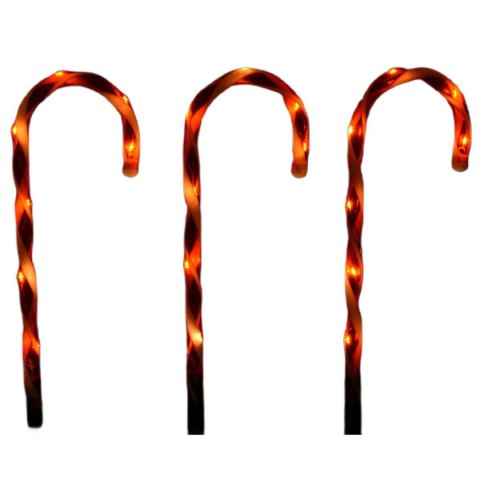 LAMPKI ZEWNĘTRZNE LASKI ŚWIĄTECZNE CANDY ZESTAW 6SZT