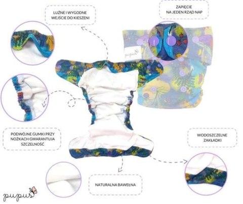 Pieluszka z kieszonką SŁODYCZE