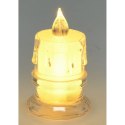 ŚWIECA DEKORACYJNA 4,5x8CM ZDOBIONA LED