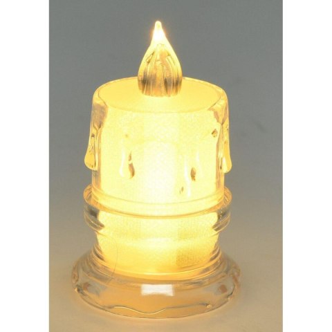 ŚWIECA DEKORACYJNA 4,5x8CM ZDOBIONA LED