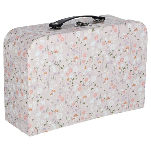 Domek dla lalek w walizce akcesoria drewniane mebelki