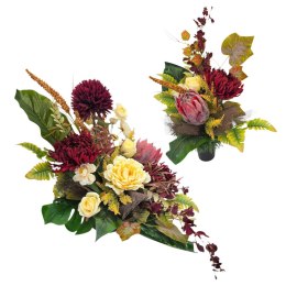 KOMPLET ZESTAW NA CMENTARZ STROIK I BUKIET KWIATY NA GRÓB POMNIK