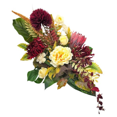 Stroik na cmentarz kwiaty wiązanka donica na grób wszystkich świętych