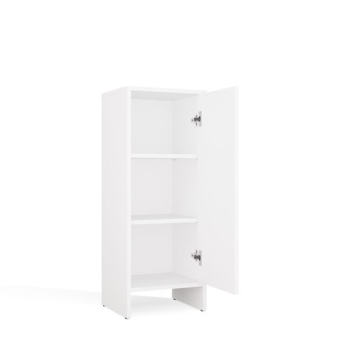 Szafka Łazienkowa NINA 1D BIAŁA 1 Drzwi Regał Słupek 3 Półki Do Łazienki