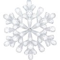 DEKORACJA WISZĄCA PŁATEK ŚNIEGU 12x12 CM WZÓR 3