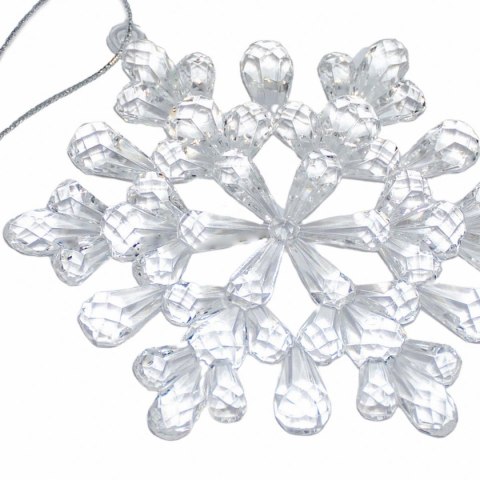 DEKORACJA WISZĄCA PŁATEK ŚNIEGU 12x12 CM WZÓR 3