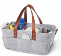 Duży Filcowy Organizer Szary XXL Dla Mamy i Maluszka Na Pieluszki i Akcesoria TF1