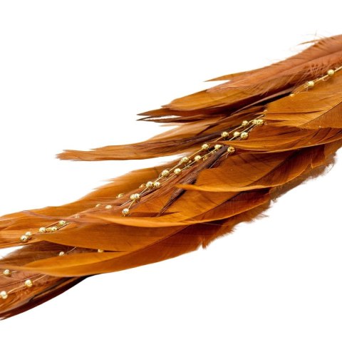 PTASZEK DEKORACYJNY NA KLIPIE 38CM - BRĄZ