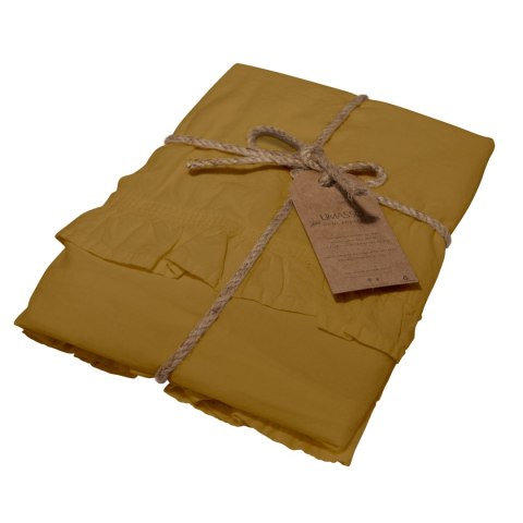 Poszewka bawełniana komplet ECRU OLIVE/2x40x40 STONEWASHED