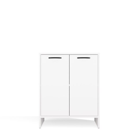 Słupek Łazienkowy Szafka NINA 2DUM BIAŁY 2 Drzwi Półki Regał Pod Umywalkę